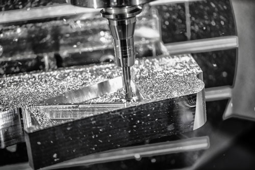 Fräsen Metallblock – Werkzeugbau Abb. Werkzeugbau Fräsen eines Metallblock