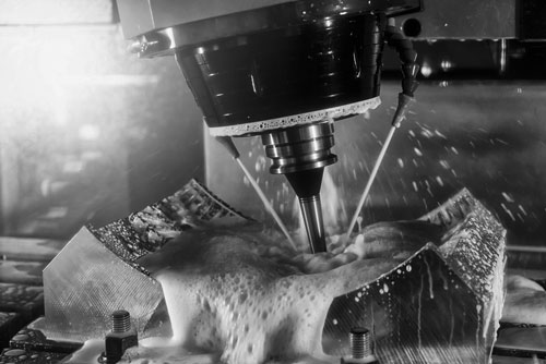 Fräsen Metallblock – Werkzeugbau Abb. Werkzeugbau Fräsen eines Metallblock